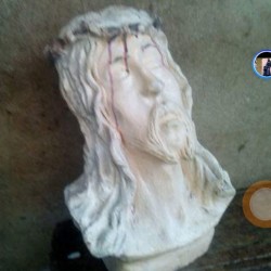 POP (Plaster of Paris) sculpture. Burst