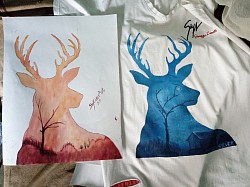 T-shirt painting