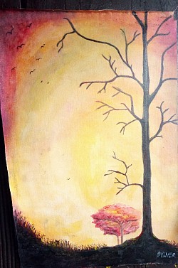 oil on canvas painting