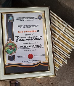 Award frame