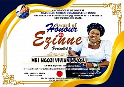 Award certificate design